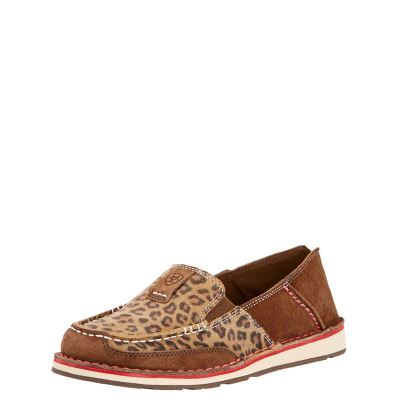 Ariat Cruiser - Loafers Schoenen DonkerBruin / Leopard Dames - 35785-661